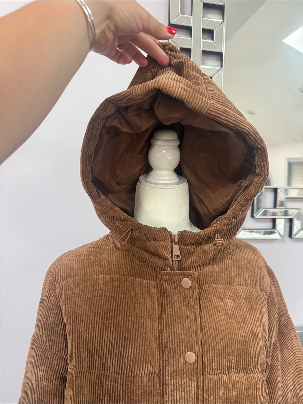 Ci Sono Corduroy Puffer size XL - Picture 2 of 6